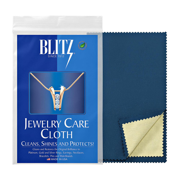 Blitz Jewelry Care Cloth, 2 Ply Polishing Cloth for Gold & Silver 1 Cnt