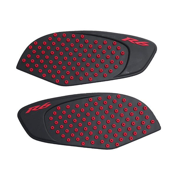 Red Gas Fuel Tank Pad Traction Side Fuel Knee Grip Decal Compatible with Yamaha YZF R6 2008-2016