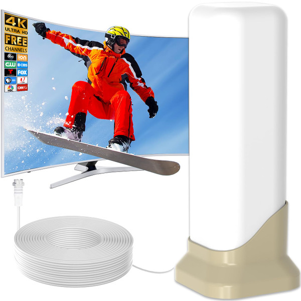 TV Antenna for Local Channels with Magnetic Base