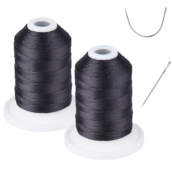 UV Resistant - Simthread Heavy Duty Outdoor Thread for Sewing Black