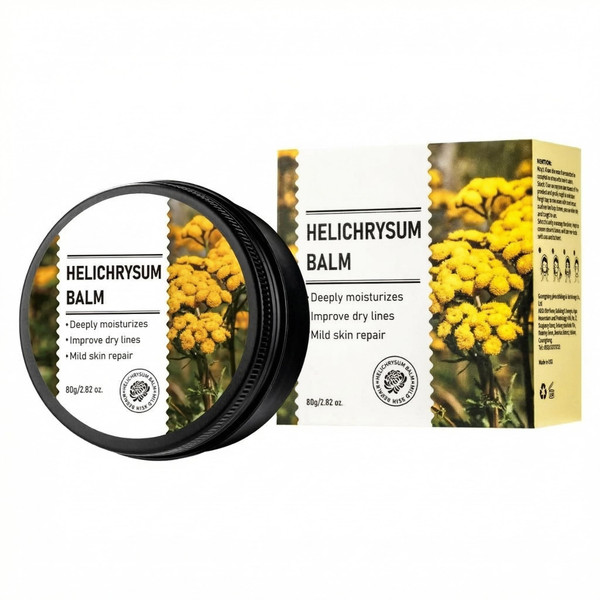 Grospe Helichrysum Balm with Essential Oil for Face & Body, 2.82 oz