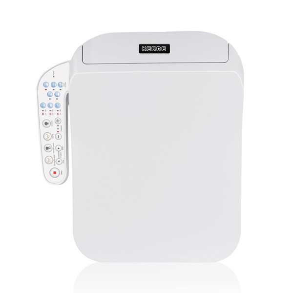 KERDE F30 Square Electric Bidet Seat, Smart Toilet Cover, Heated Water Cleansing, Warm Air Drying, Seat Constant Temperature, Adjustable Temperature, Front-to-Back Nozzle Massage