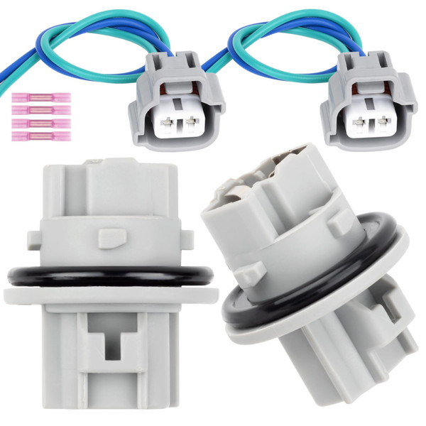 Svicari Turn Signal Lamp Socket Connecter Holder Wire Harness Fit for Toyota 4Runner RAV4 Supra Tundra MR2 for Lexus LC500 LC500h LS400 SC430 Replace OE 90075-99080 2PCS