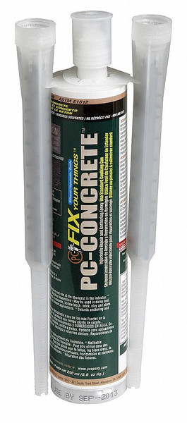 Pc Products Concrete Anchoring & Crack Repair, 8.6 oz, Gray