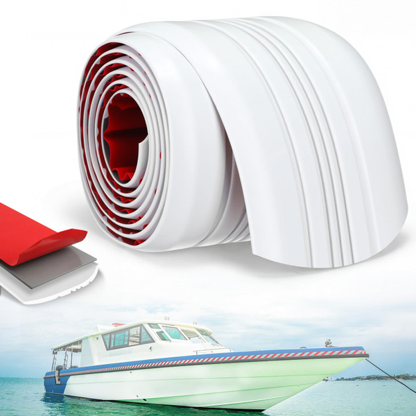 Datanly Keel Guard for Boats, 5 Inch Width, 6ft for Boat up to 18ft, White