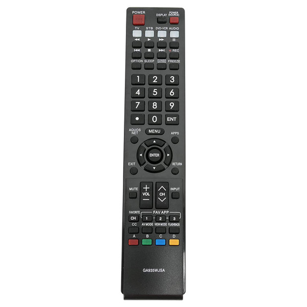 New Replacement Remote Control for GA935WJSA Sharp AQUOS LED HDTV TV LC-70LE734U LC-40LE830U LC40LE830UN LC46LE830UN LC52LE830UN LC60LE830UN