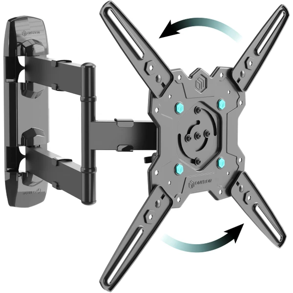 ONKRON Rotating TV Wall Mount 32-65 Inch, 90.4 lbs, max VESA 400x400, Black