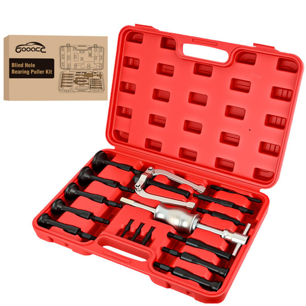 GOOACC 16pcs Blind Hole Bearing Puller Race and Seal Puller Extractor Kit