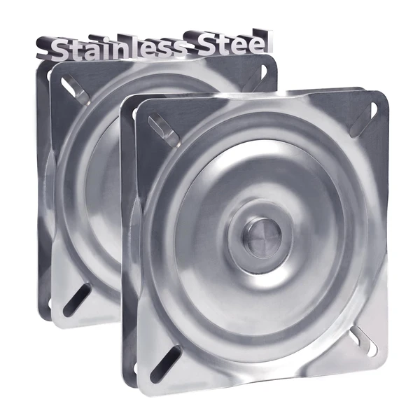 Stainless Steel Boat Seat Swivel Mount Base for Bass Jon Boat(2 Pack)