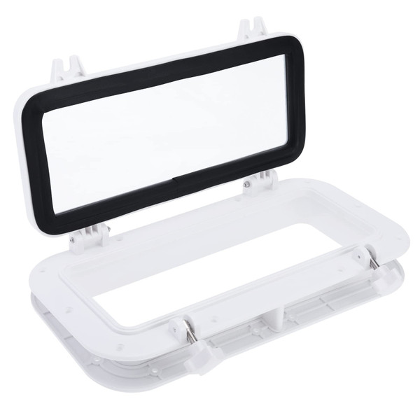 NovelBee 15-3/4" x 7-7/8" Boat Hatch,Deck Hatch,Marine Access Hatch (White)