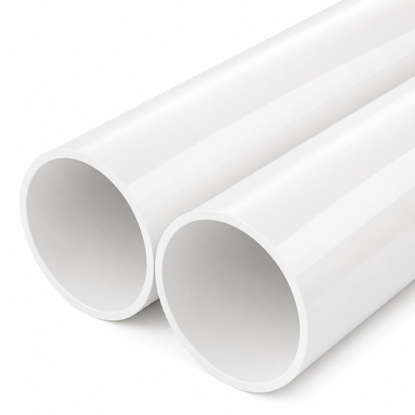 3 Inch PVC Pipe 2 Pack, 17 Inch Long Schedule 40 PVC Pipe for DIY Projects for Greenhouse Garden Shelves Furniture Frame