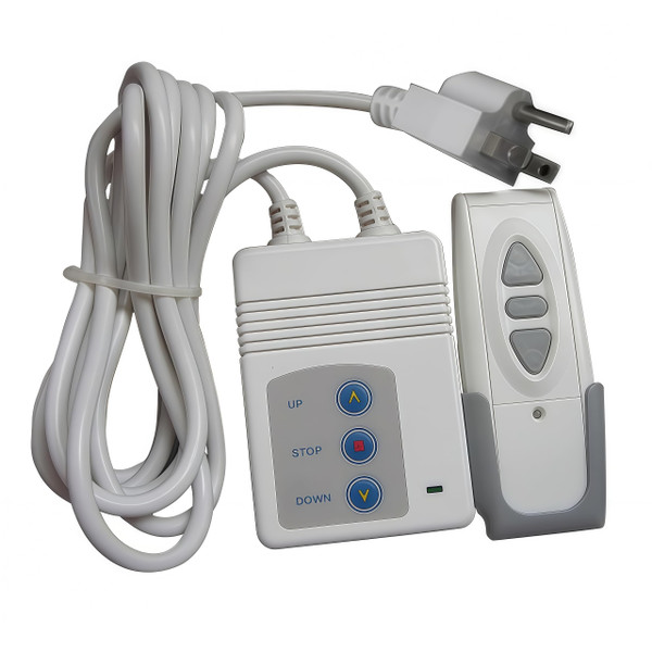 315MHz Wireless Remote Control Kit for Projector Screen, Electric Curtains, Motorized Shade & Smart Home Devices with US Plug（White）