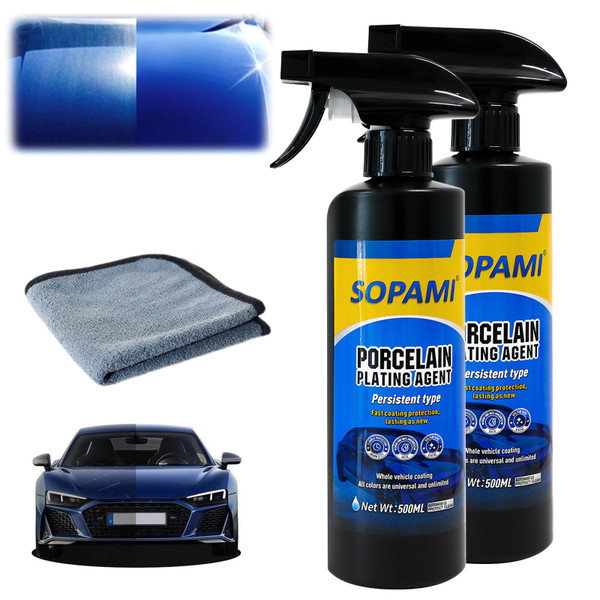 Sopami 2-Pack Car Coating Spray,Quick Effect Coating Agent 17.5 oz
