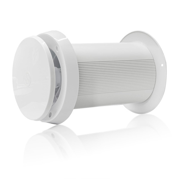 KCVENTSAIR Passive Air Vent 4-Inch - Ideal for Home Rooms, Basements & Garages -With Thermostatic Auto Open at 10/Close at -5, Carbon Filter Airflow, Stainless Steel 304 Grille, Wall Mounted