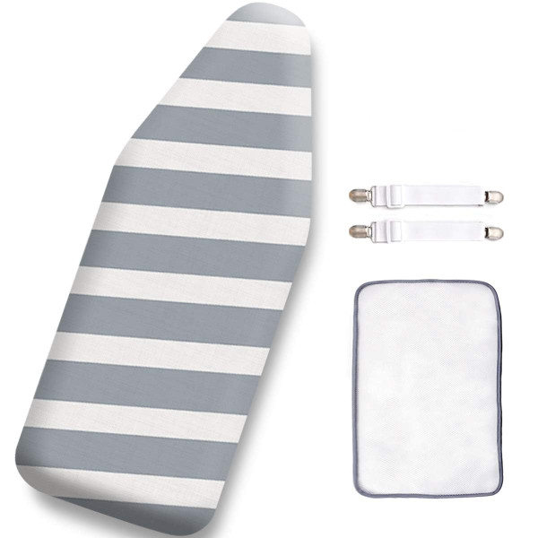 SheeChung 12.5"x32" Small Ironing Board Cover and Pad,Extra Thick Padding