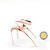 R 2023 D  Scale Model Pink Gold Plated