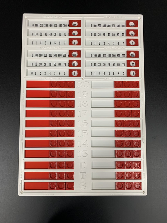 Dart Scoreboard Red & White Slider