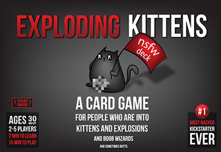 Exploding Kittens NSFW card game