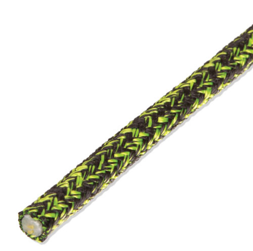 5/16"(8mm) Donaghys Armor Prus Cord by the Foot Green/Black