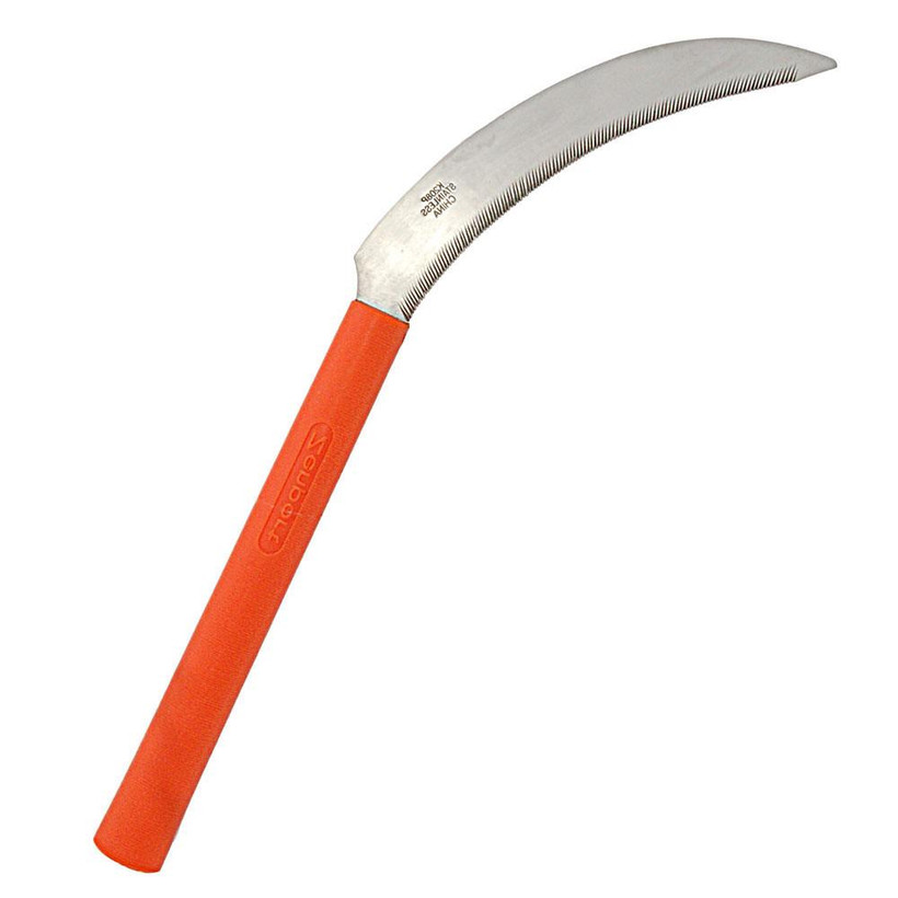 Sickle Knife 6.5" w/ Orange Handle