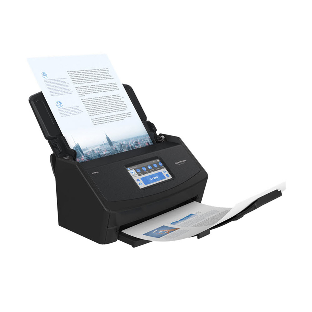 ScanSnap iX1600 Touch Screen Scanner for PC and Mac (Black)