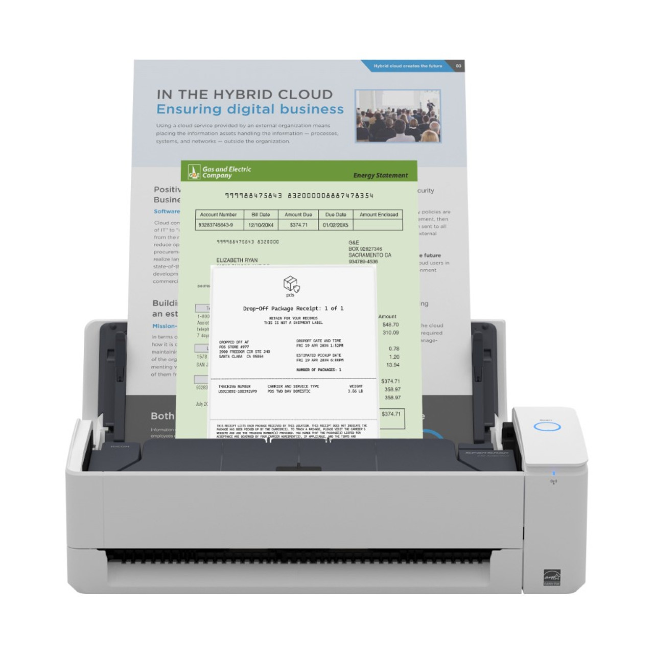 ScanSnap iX1300 Compact Wi-Fi Scanner for PC and Mac