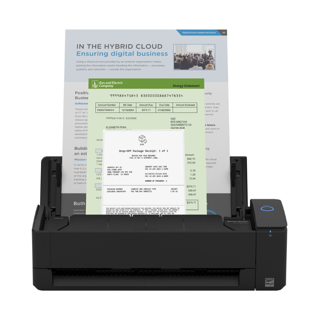 ScanSnap IX1300 ブラック ScanSnap iX1300 – Compact Wi-Fi Duplex Scanner – Formerly