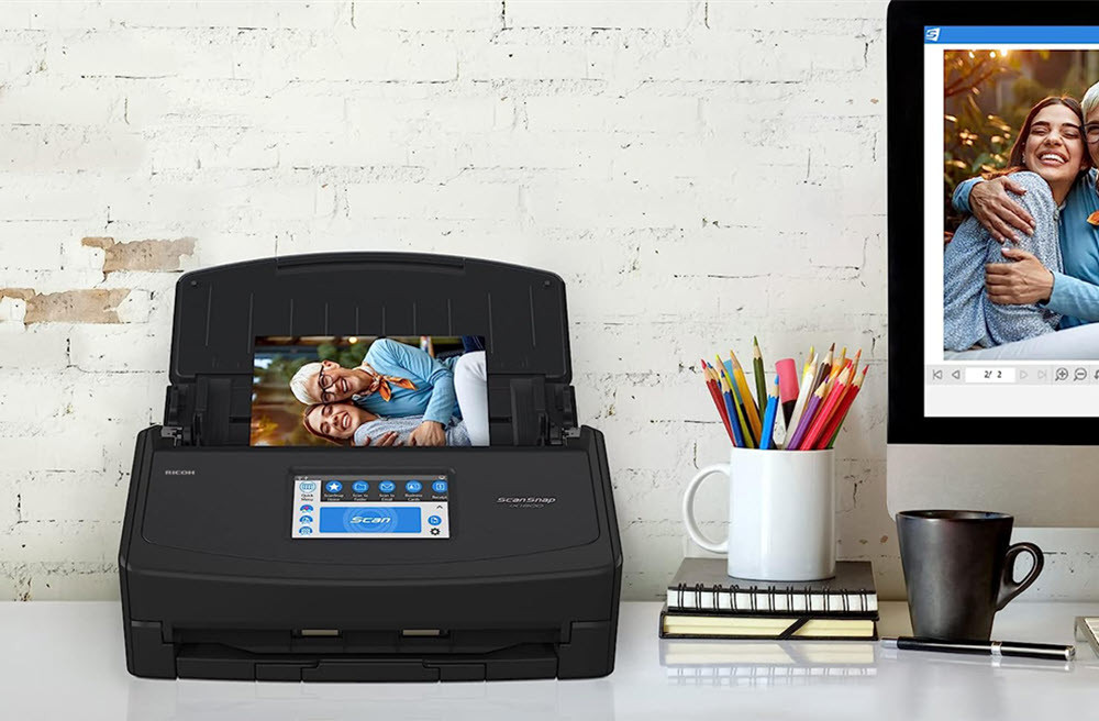 ScanSnap iX1600 Deluxe Scanner with Adobe® Acrobat® Pro DC in Black