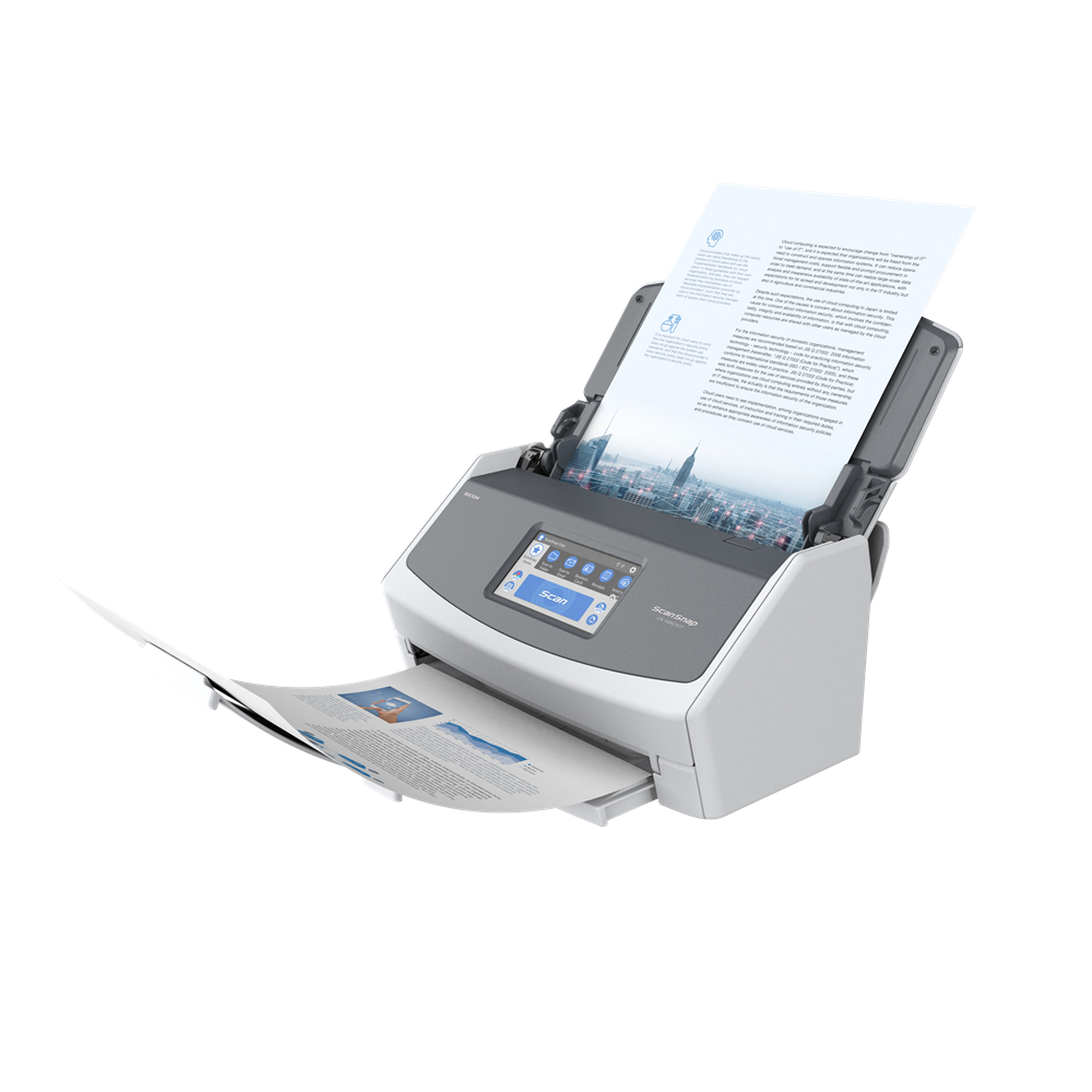 Certified Refurbished ScanSnap iX1600 Touch Screen Scanner (Black)