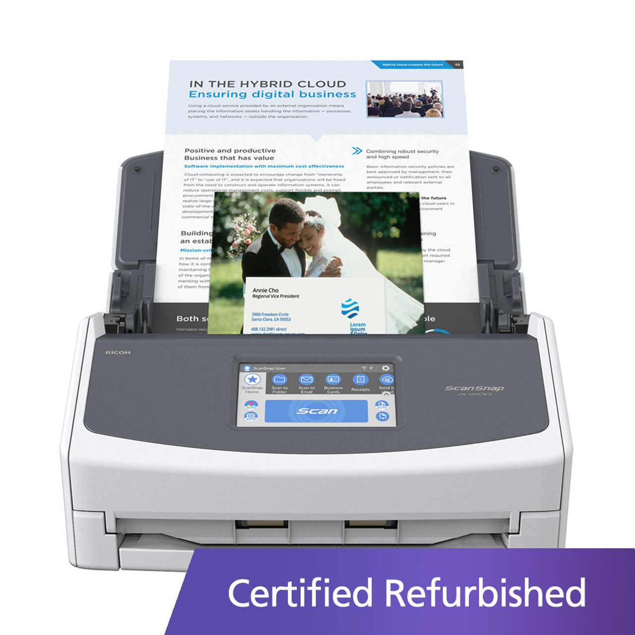 【ジャンク】　Scansnap　ix1600 ScanSnap iX1600 Deluxe - DISCONTINUED - Ricoh Scanners
