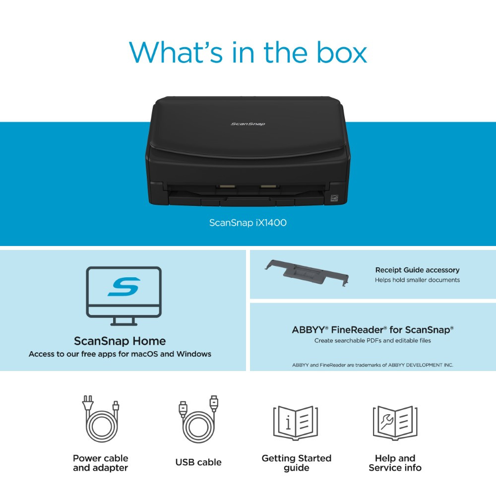 Certified Refurbished ScanSnap iX1400 One Touch Scanner