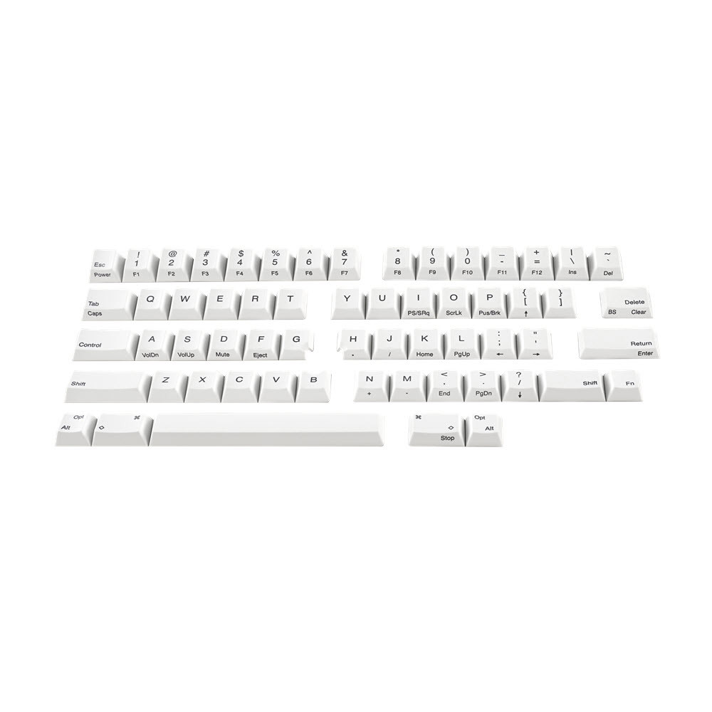 Buy the HHKB Studio Stamped Full Keycap Set (Snow / Black Stamped