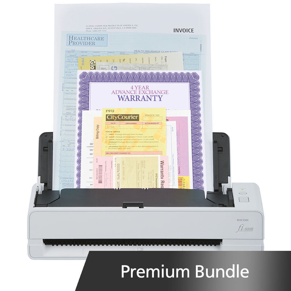 fi-800R Color Duplex Premium Bundle Document Scanner