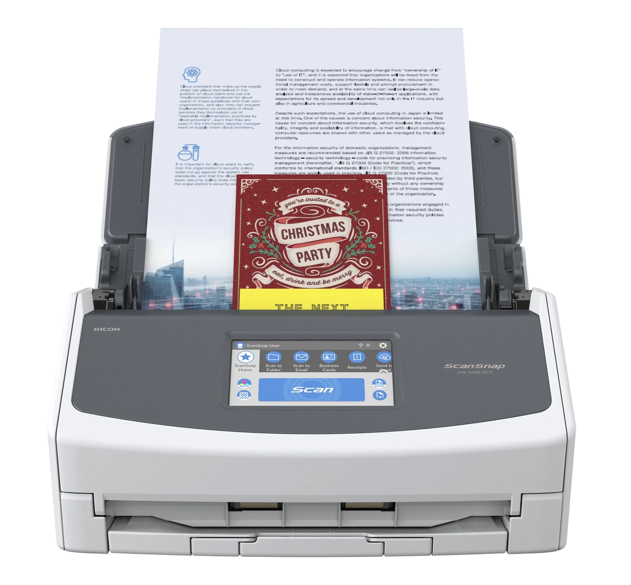 ScanSnap IX1600 スキャン数1265 美品　ホワイト 本体のみ ScanSnap iX1600 Touch Screen Scanner for PC and Mac (White)
