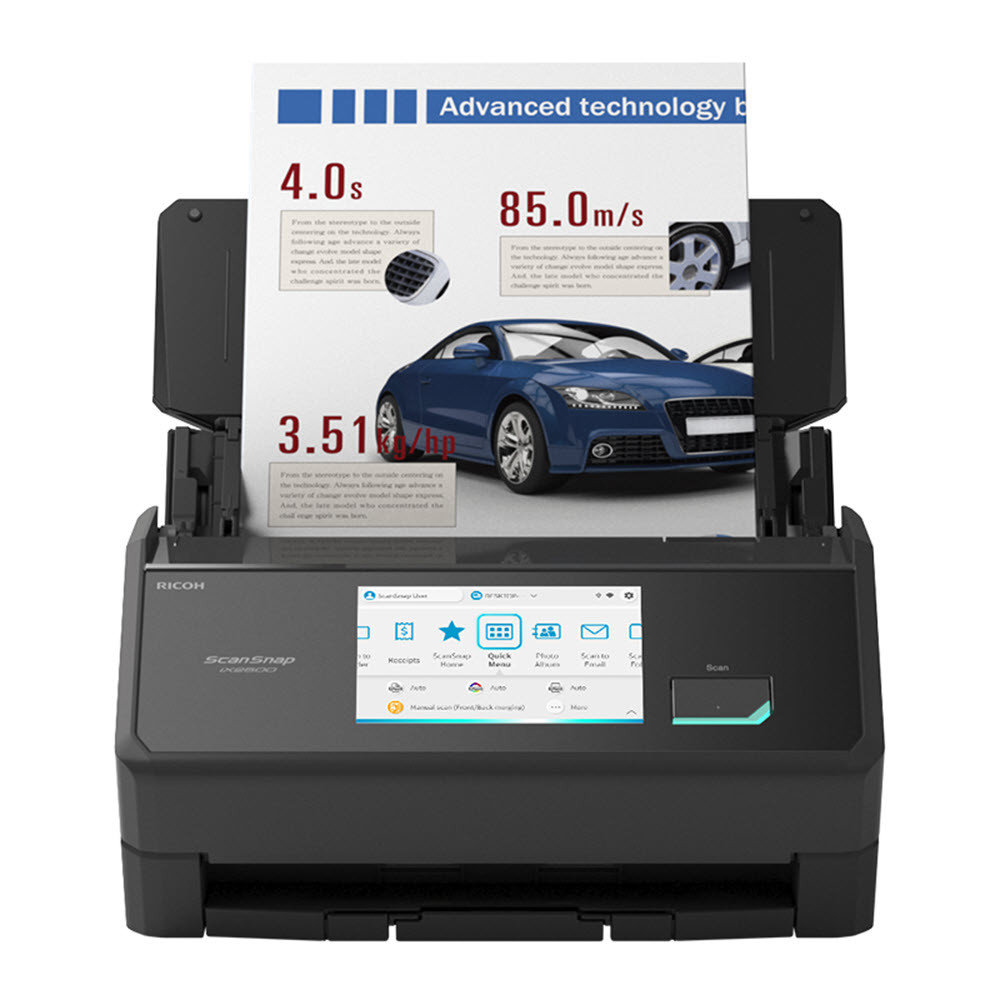 ScanSnap iX2500, Black | WiFi Document Scanner with Cloud 