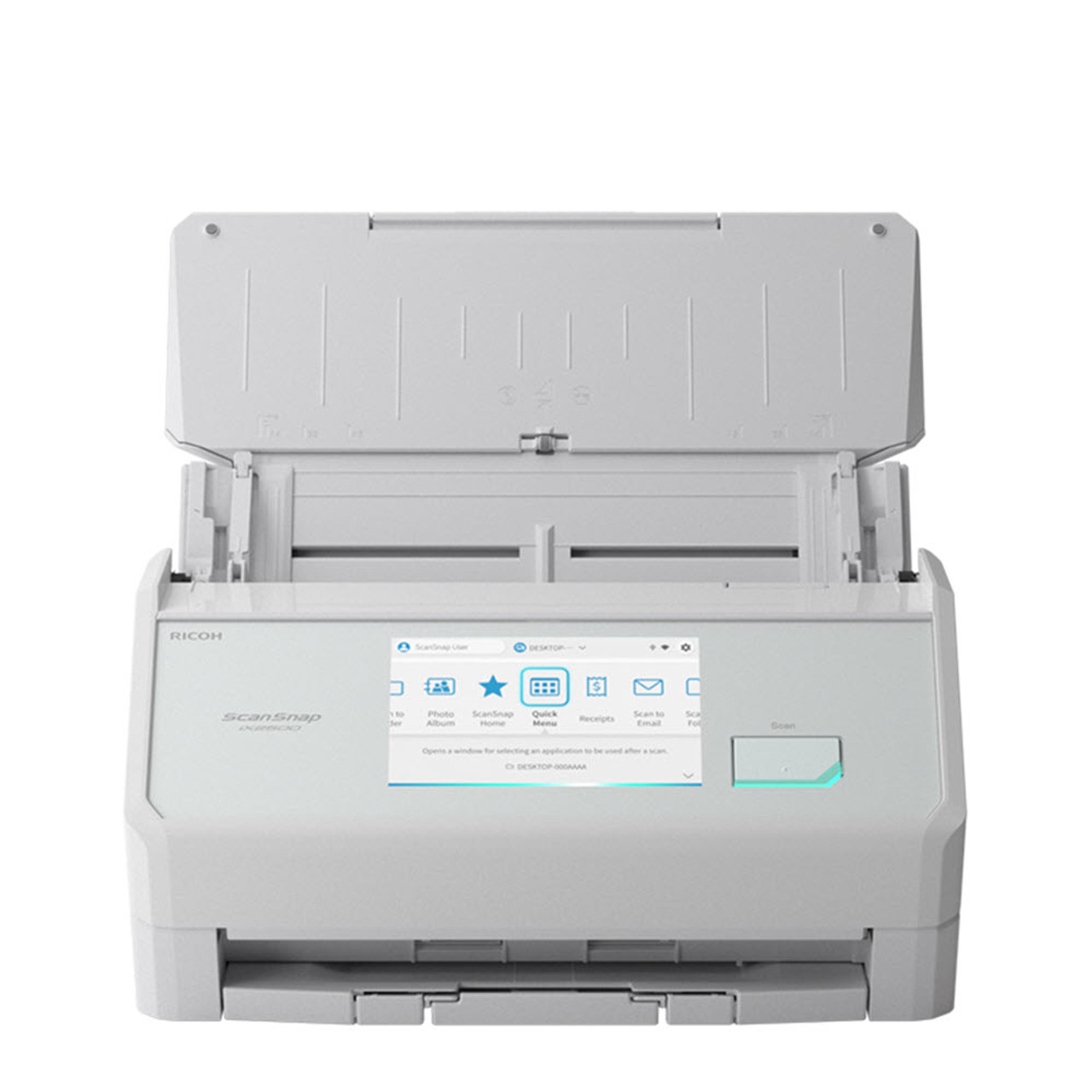 ScanSnap iX2500, White | Touchscreen Document Scanner for