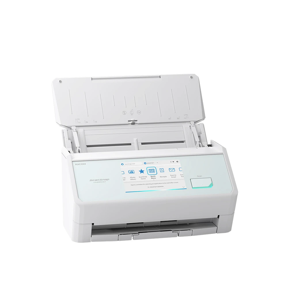 ScanSnap iX2500, White | Touchscreen Document Scanner for Mac & PC 