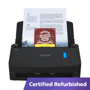 Certified Refurbished ScanSnap iX1600 Touch Screen Scanner (Black)