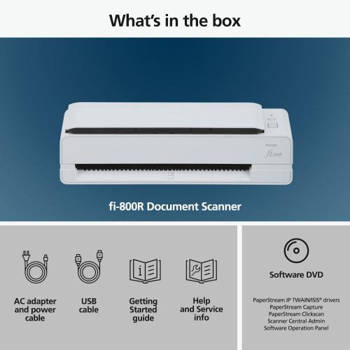 RICOH Fi-800R - Scanner A4 Con ADF, 40 Ppm, USB 3.2 - Foto 3