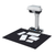 Contactless ScanSnap SV600 scanning four business cards using overhead capture.