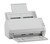 SP‑1120N compact, network‑compatible scanner for entry‑level use, showing open feeder and output trays