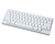 HHKB Professional HYBRID Type-S wireless keyboard in snow with blank keycaps and silent Topre switches