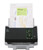 fi‑8040 compact network scanner with touch screen and DirectScan, showing multiple documents loaded in feeder
