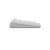 HHKB Studio 60% hot-swappable mechanical keyboard in snow with MX-compatible switches and stamped keycaps, side view.