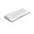 HHKB Studio 60% hot-swappable mechanical keyboard in snow with MX-compatible switches and stamped keycaps, top view.
