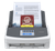 ScanSnap iX1600 Standard Edition document scanner shown with documents in feeder and output trays