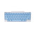 Happy Hacking Keyboard Sky Blue Stamped Full Key Top Set