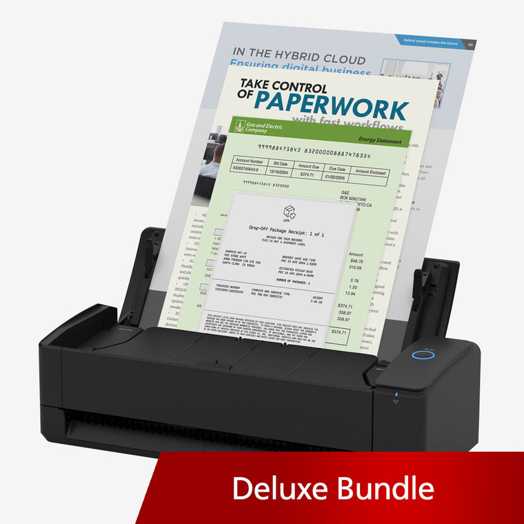 ScanSnap iX1300 Deluxe Compact Wi-Fi Scanner for PC and Mac (Black)