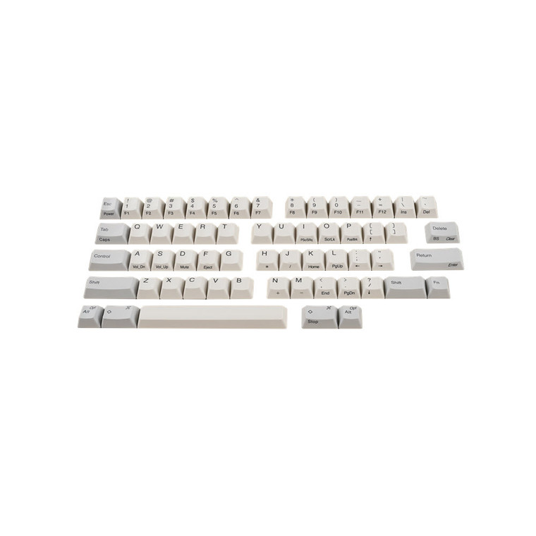 Happy Hacking Keyboard White Stamped Full Key Top Set