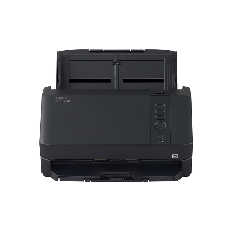 Ricoh SP-2240 scanner designed for easy operation, one-touch scanning, preset destinations, compact design, and intuitive functionality.